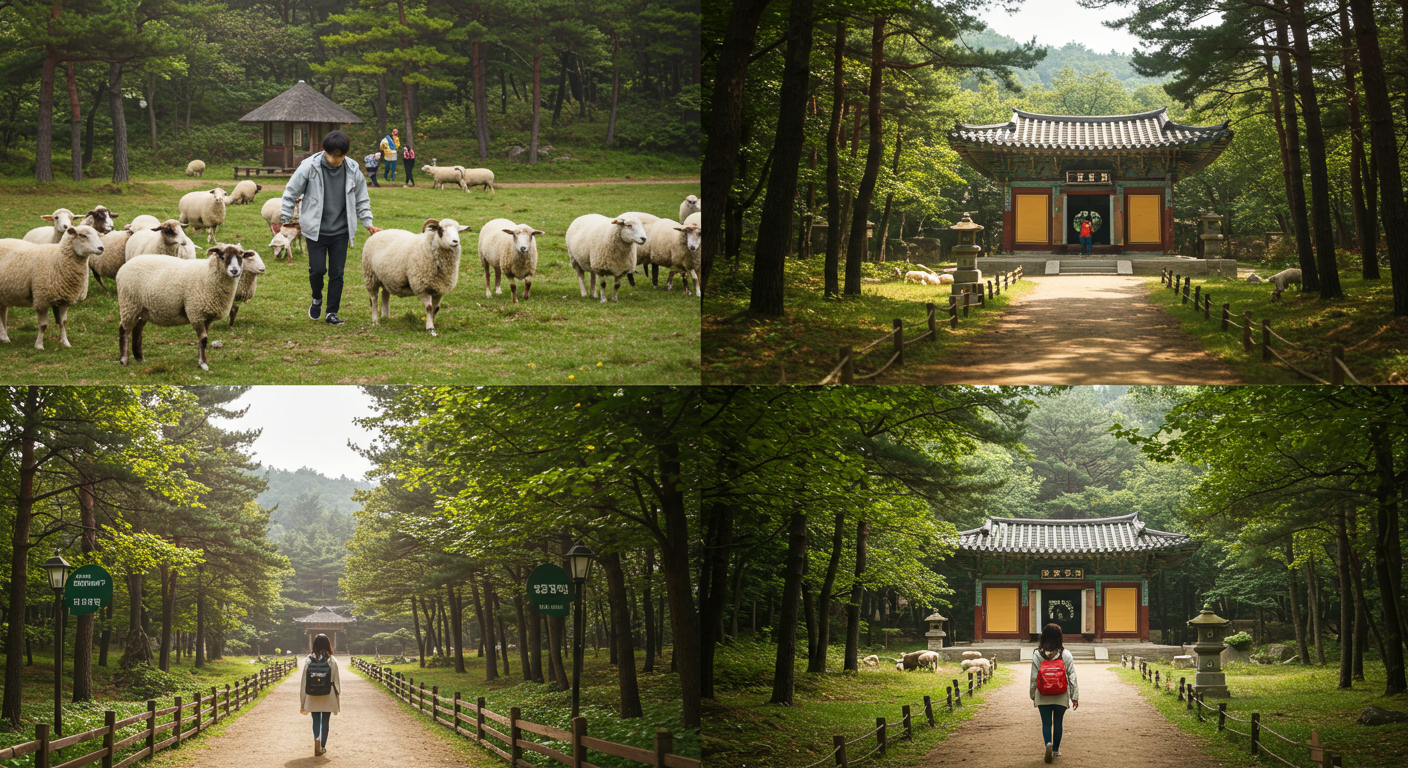 평창 당일치기와 1박2일 힐링 여행 코스 추천 지도