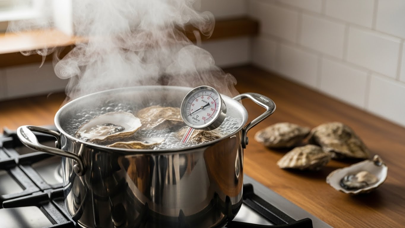 냄비에-굴을-삶는-사실적인-주방-장면입니다.