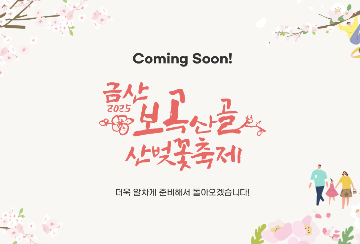 금산 보곡산골 산벚꽃 축제 관련