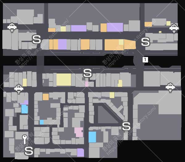 서브 이벤트 호노카 1 지도 이미지