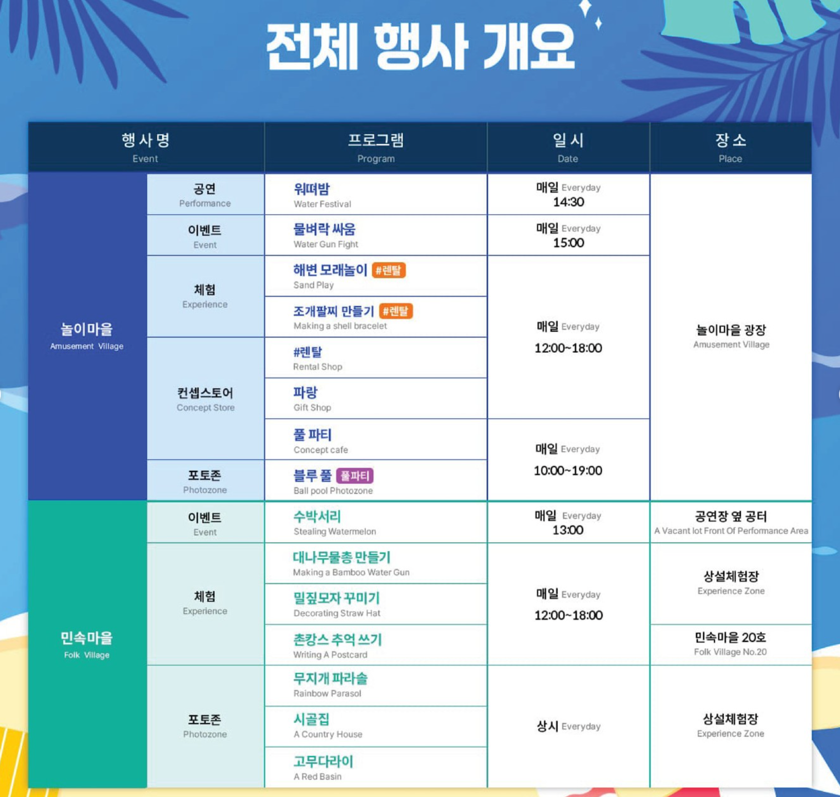 한국민속촌 여름축제 일정 행사 내용 즐길거리 주변 맛집 주차 정보