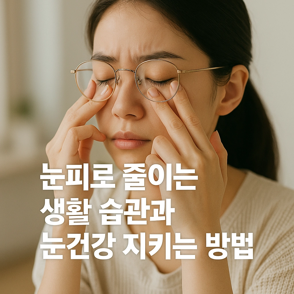 눈피로 줄이는 생활 습관과 눈건강 지키는 방법 총정리