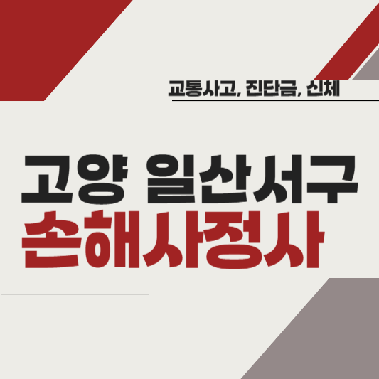 고양시 일산서구 손해사정사 추천 BEST5 ❘ 교통사고 ❘ 질병 ❘ 암 진단비 ❘ 비용 ❘ 수수료 총정리