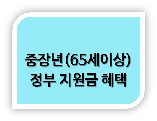 중장년 정부 지원금 혜택