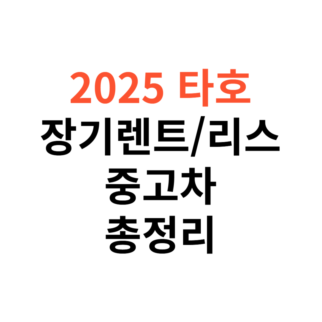 타호 장기렌트
