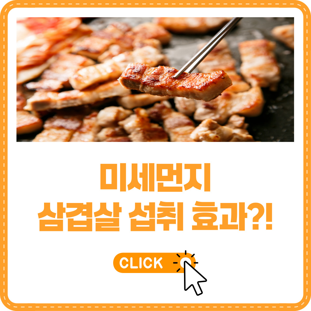 미세먼지 삼겹살