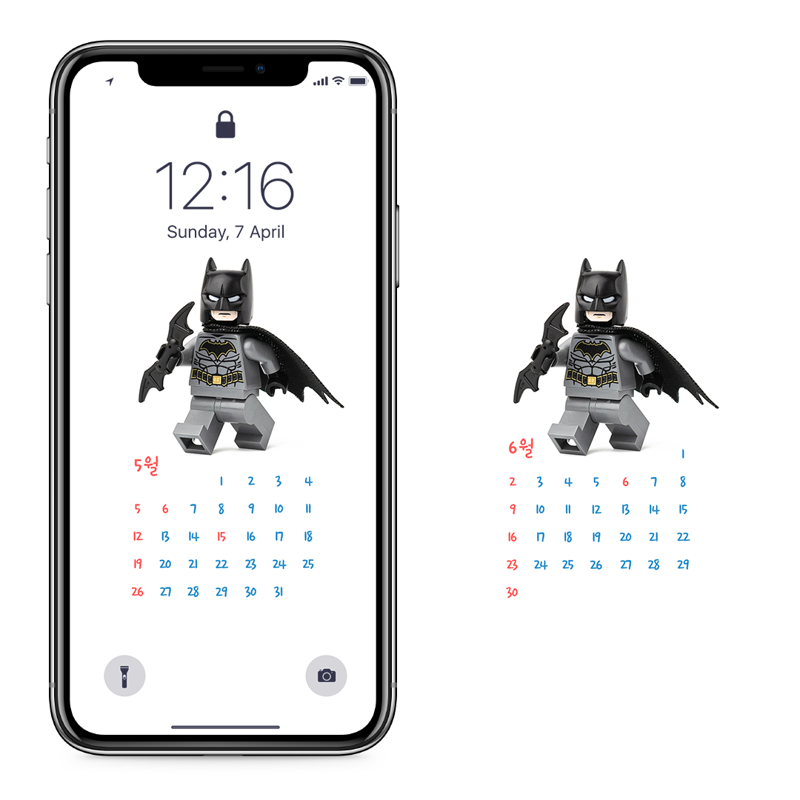 04 배트맨 레고 AB - 2024년5월 아이폰달력배경화면