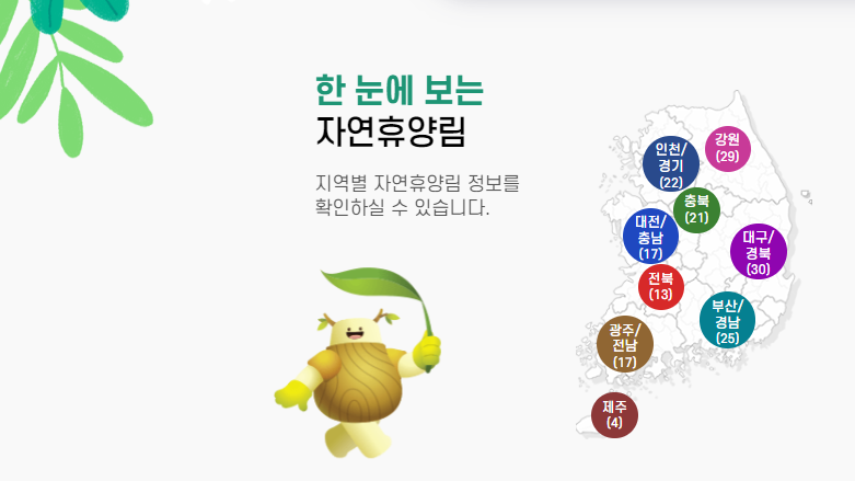 국립자연휴양림 예약 자연휴양림 추천 BEST5