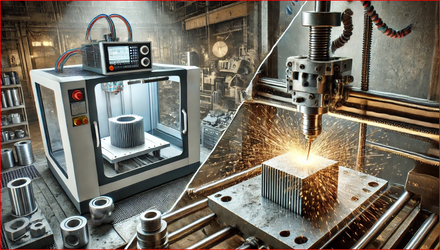 조각기와 3D 프린터 비교