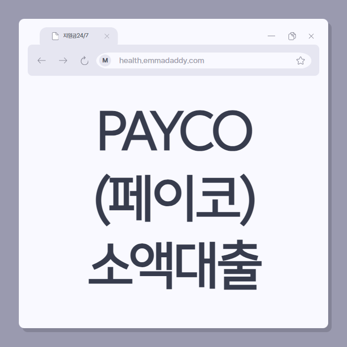 페이코(Payco) 소액대출 01
