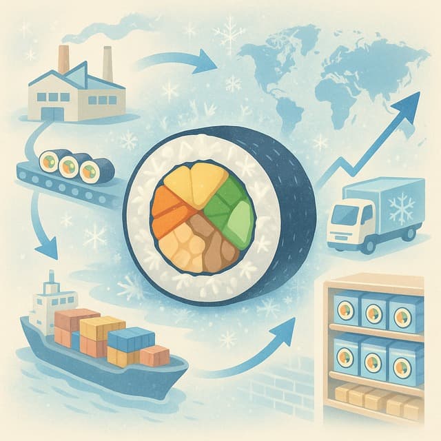 냉동김밥이 K푸드의 희망일까? ‘케데헌’ 효과 분석