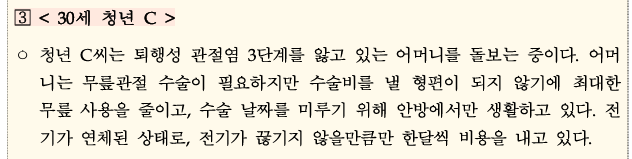 발굴 지원 사례 - 30세 청년