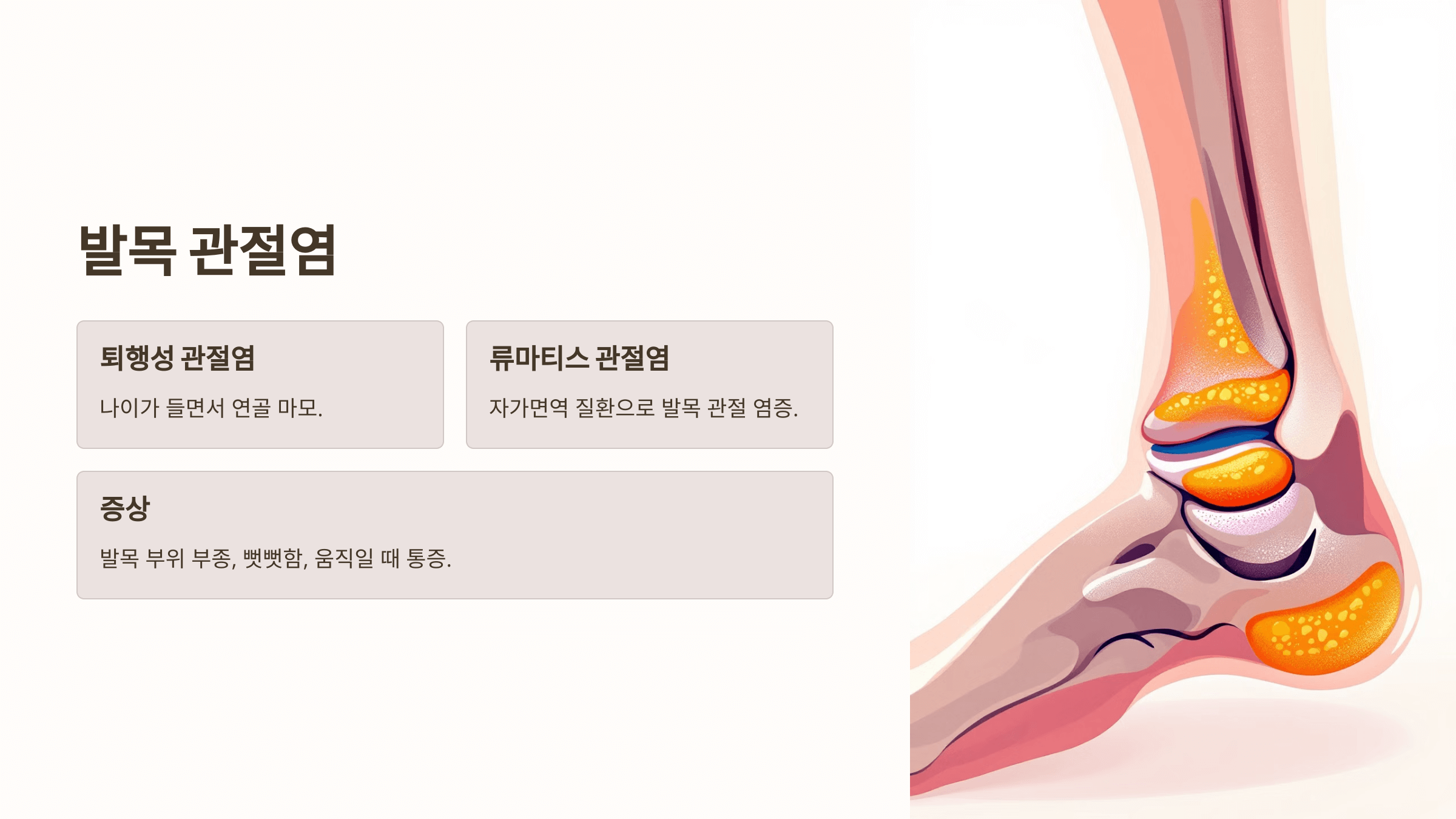 발목 통증과 관련된 사진입니다.