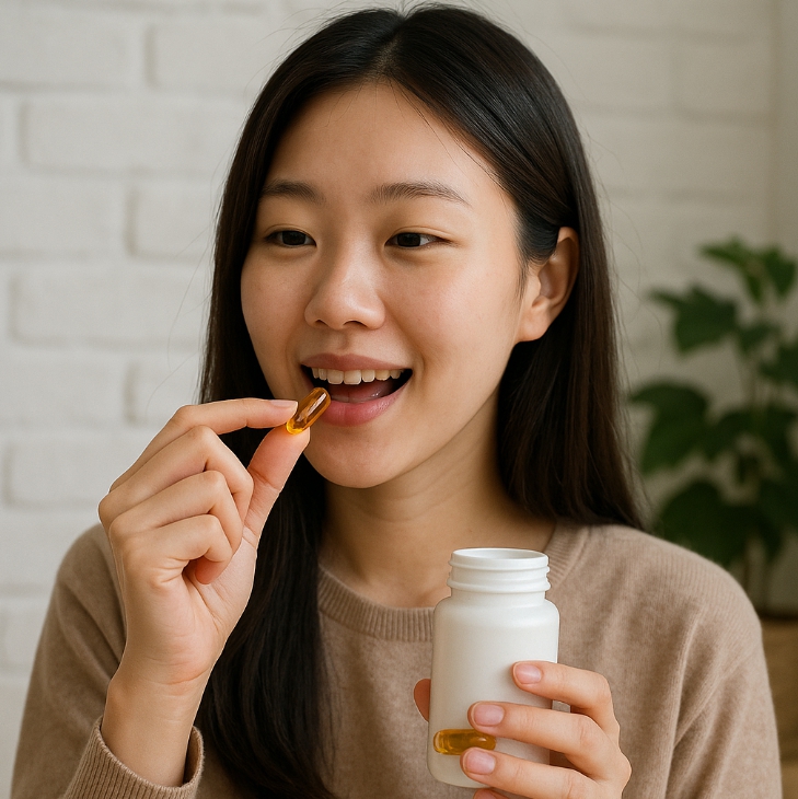 영양제 섭취 사진