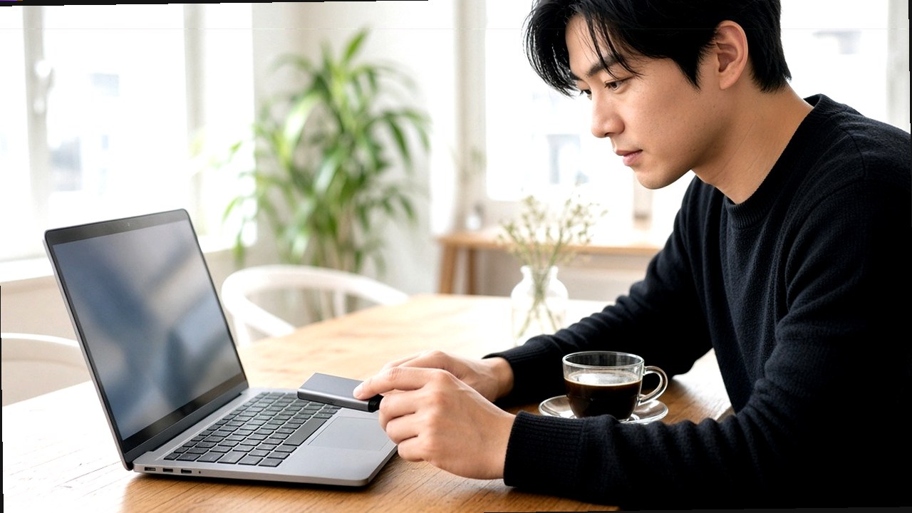 스마트폰으로 통행료 앱을 보는 모습