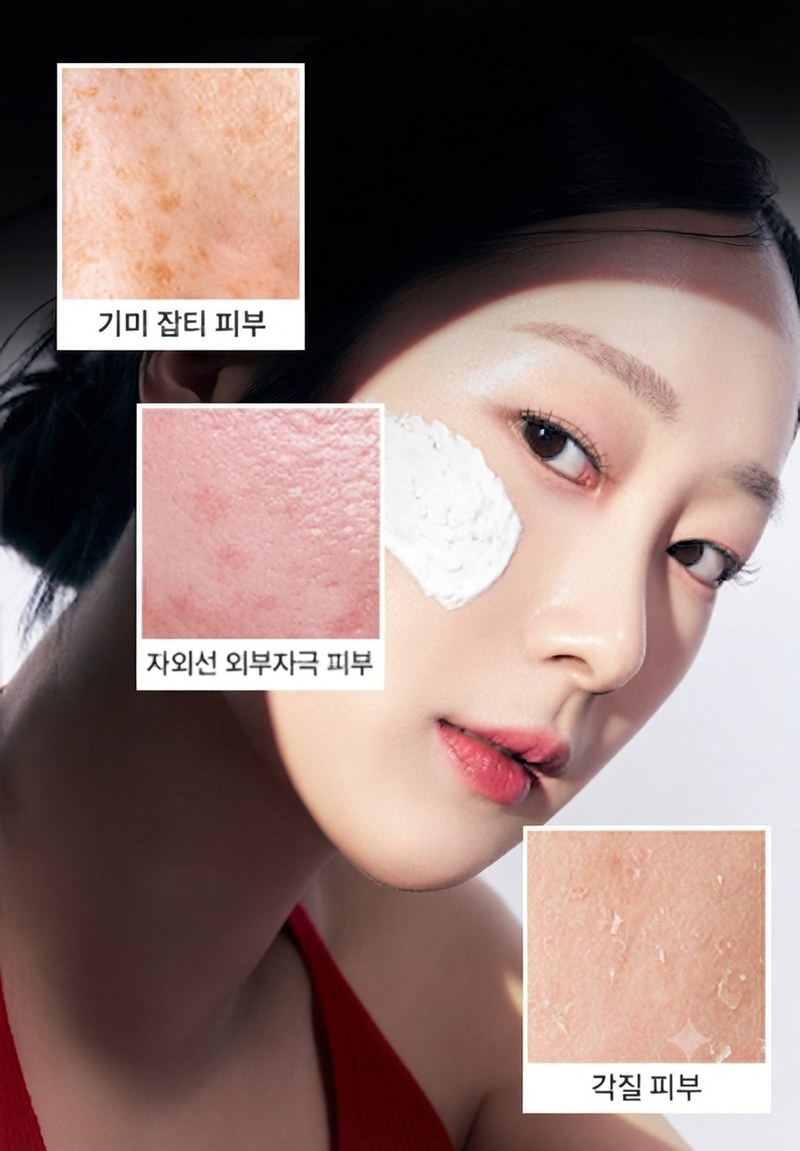 이미숙 백복령팩 사용 모습