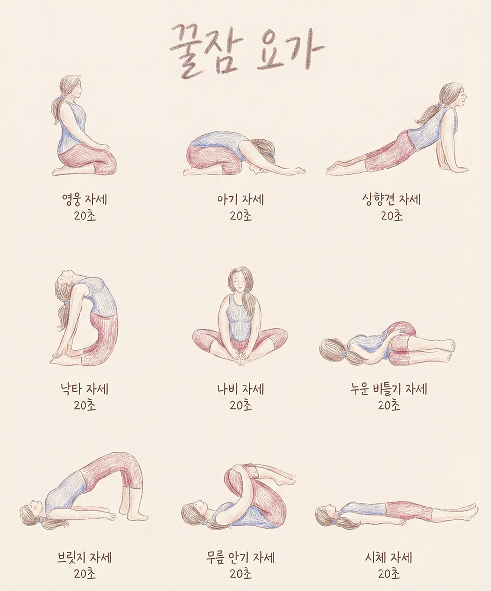 꿀잠요가, 요가방법, 배에 가스 빼는 요가