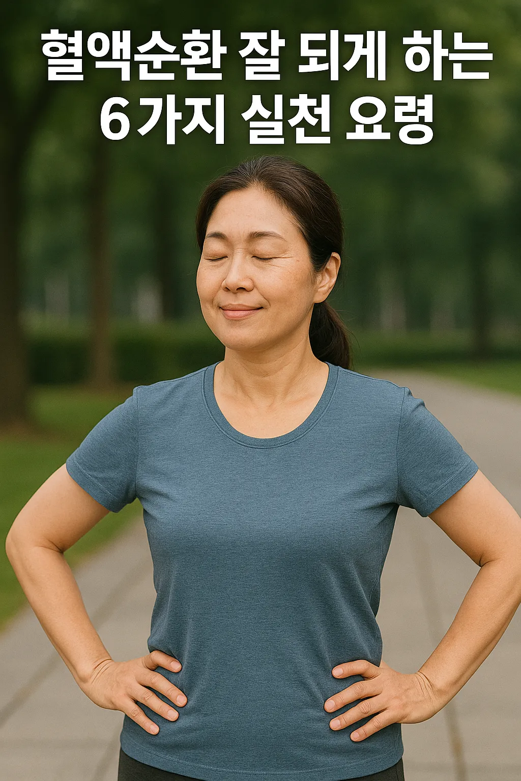 혈액순환 잘 되게 하는 6가지 실천 요령