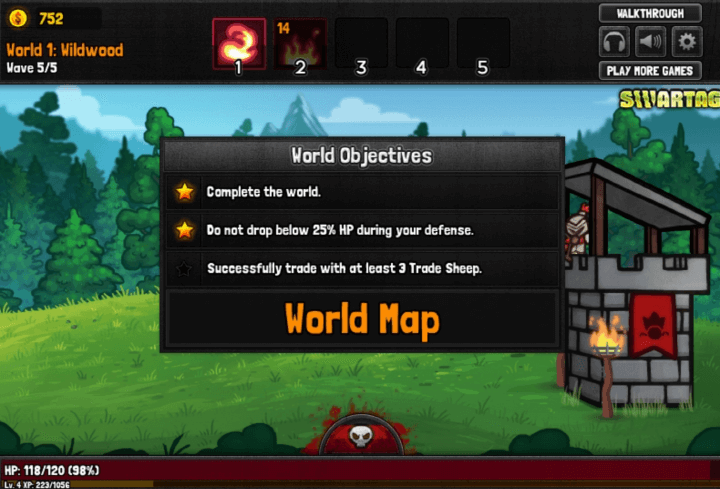 센트리-나이트-플래시게임-종료-화면