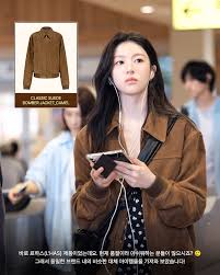 클래식한 감성&amp;#44; 고윤정 스웨이드 자켓&amp;#44;플라워 원피스