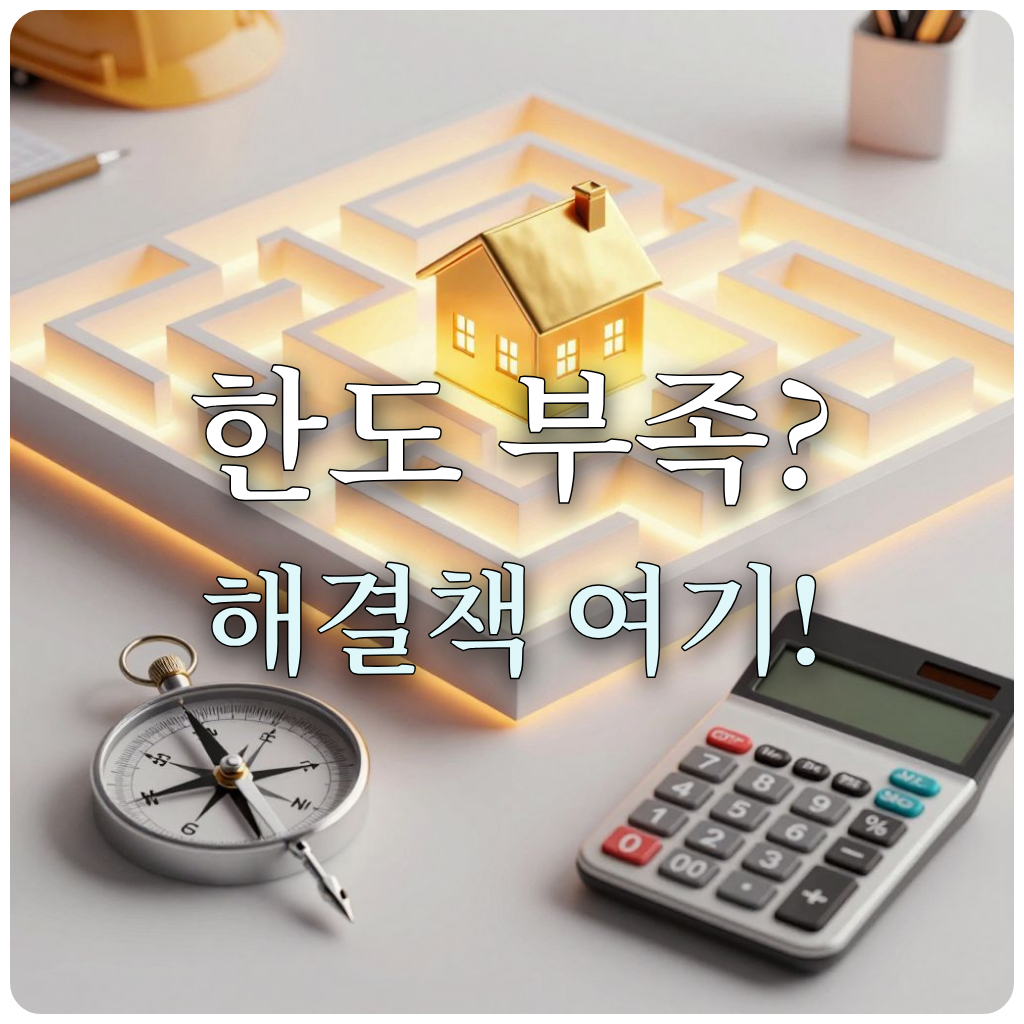 복잡한 규제 속 해법을 찾는 나침반과 집 이미지