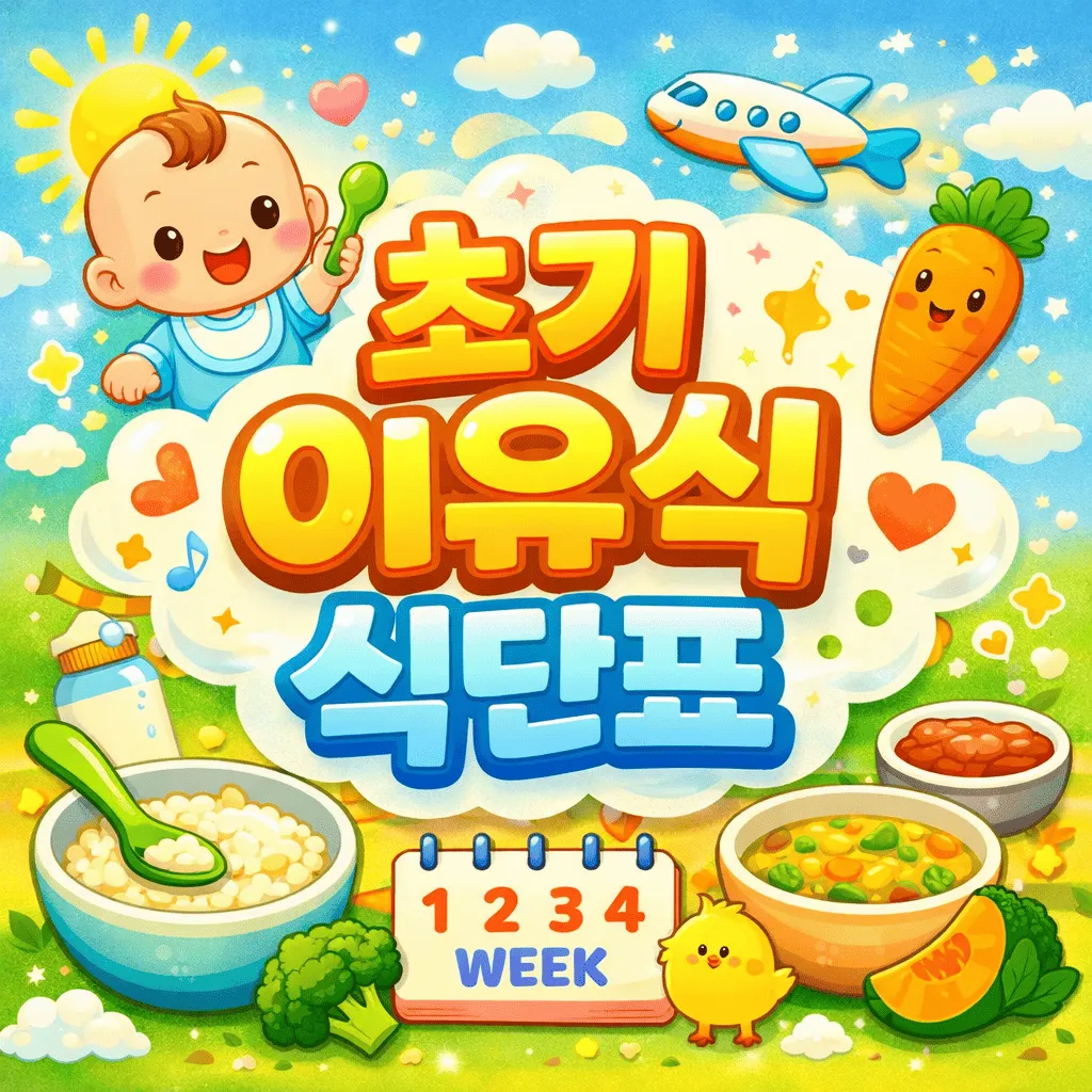 초기 이유식 식단표