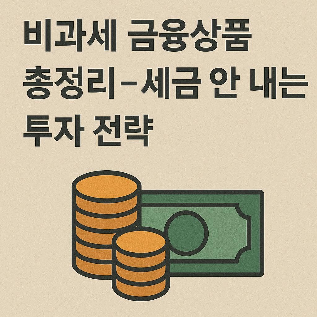 비과세 금융상품 총정리 – 세금 안 내는 투자 전략