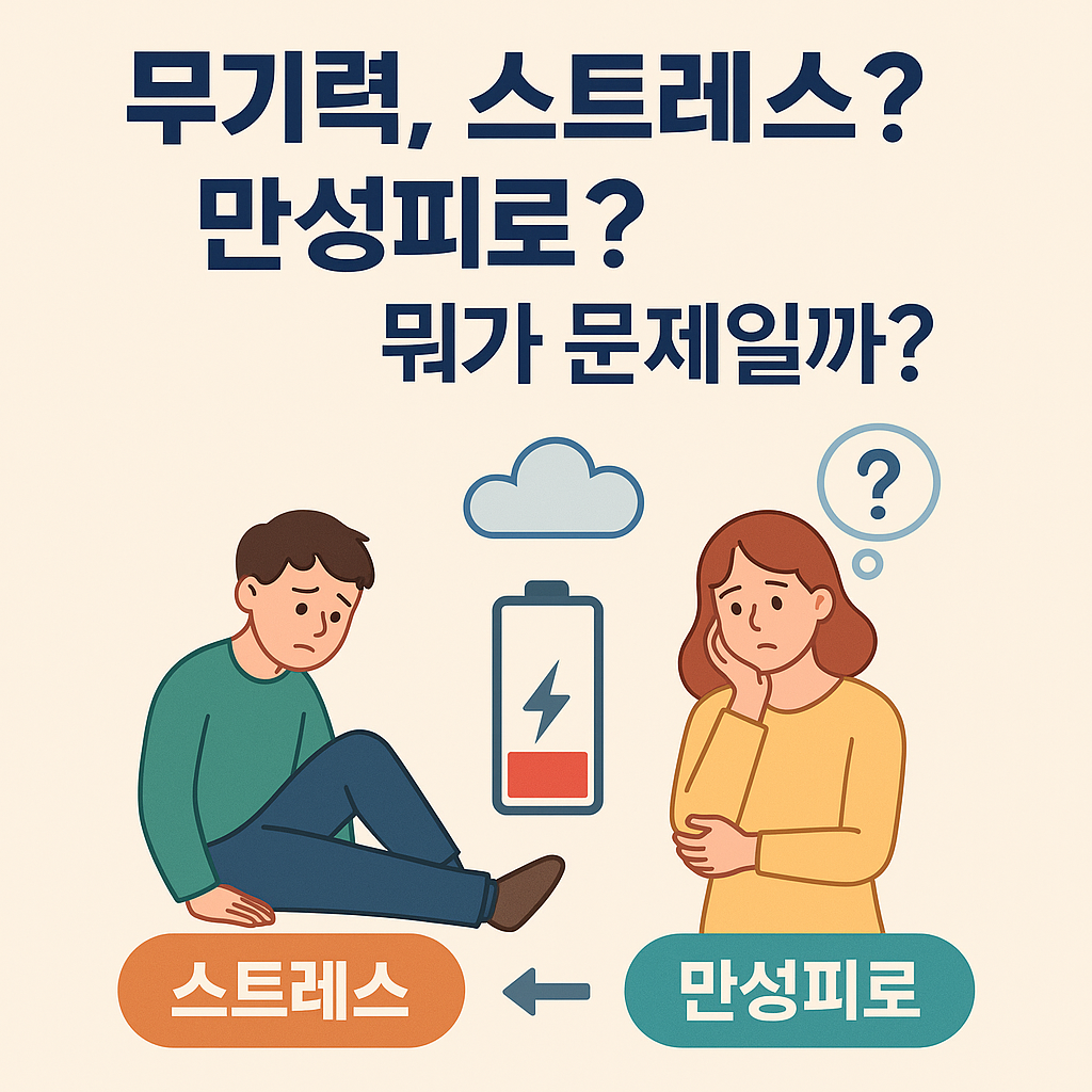 무기력, 스트레스? 만성피로?헷갈리는 원인과 차이점 완전분석!