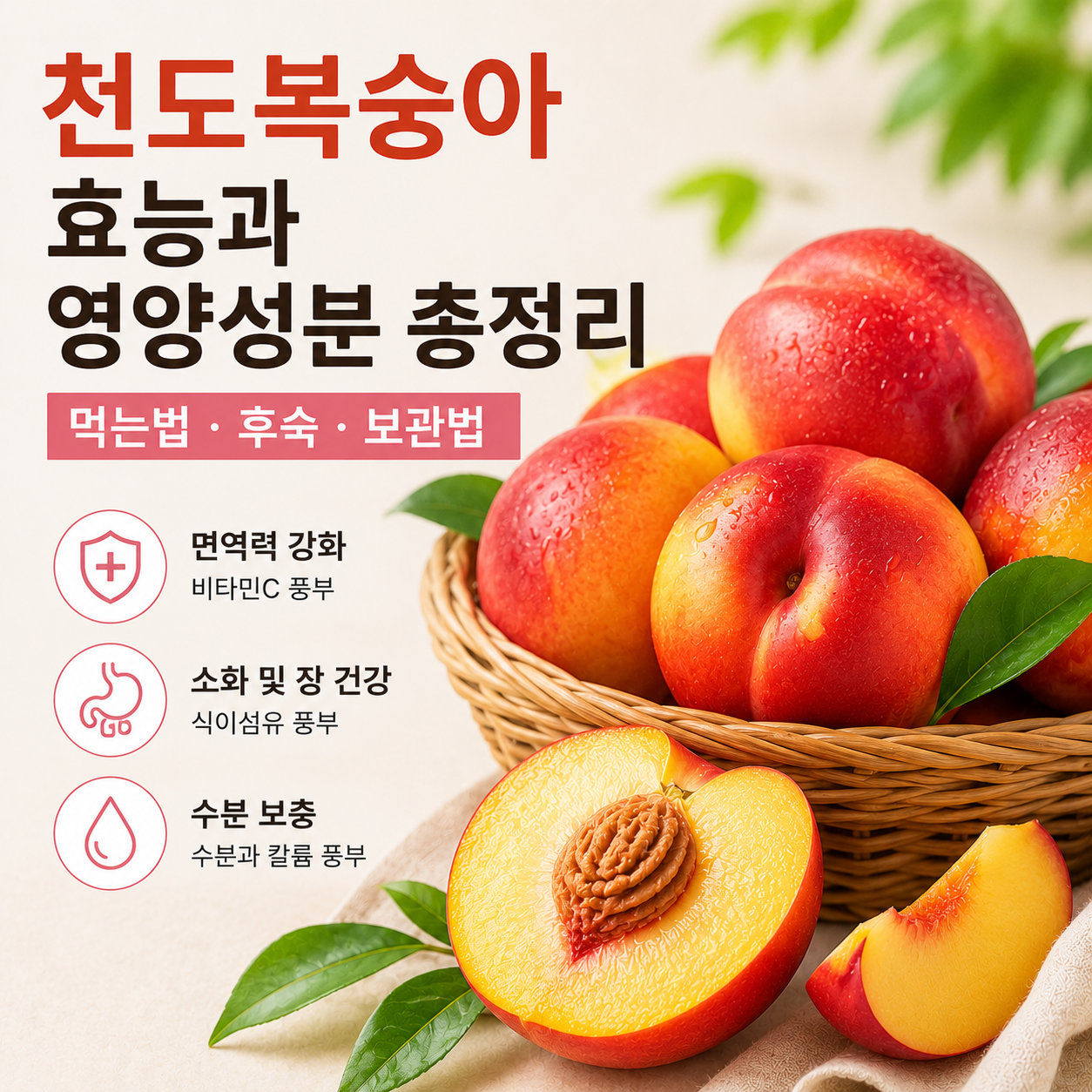 천도복숭아 효능