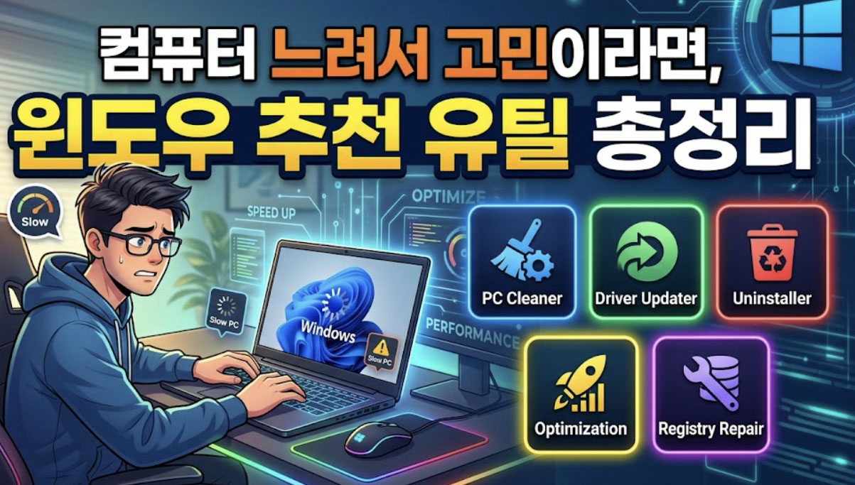 컴퓨터 느려서 고민이라면, 윈도우 추천 유틸 총정리