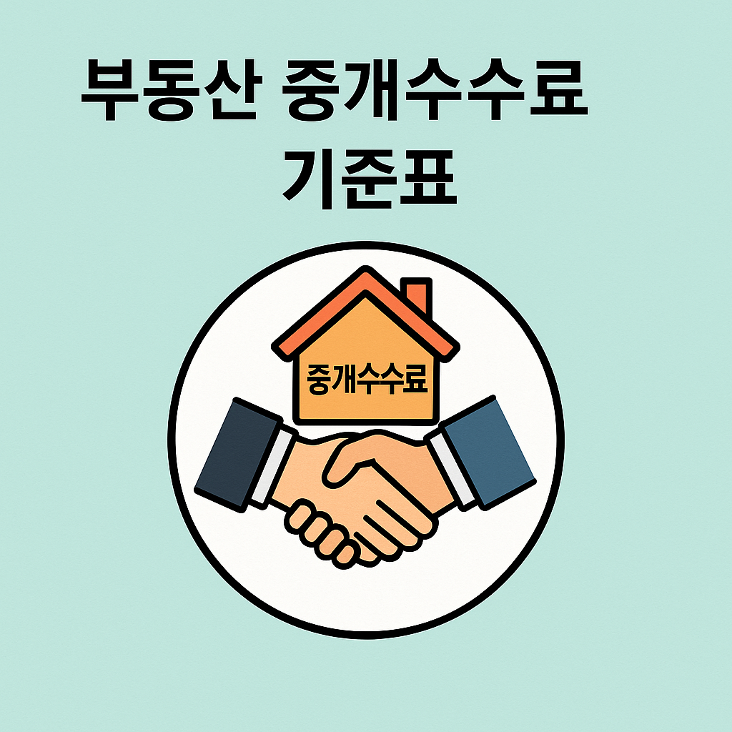 부동산 중개수수료 기준표 총정리