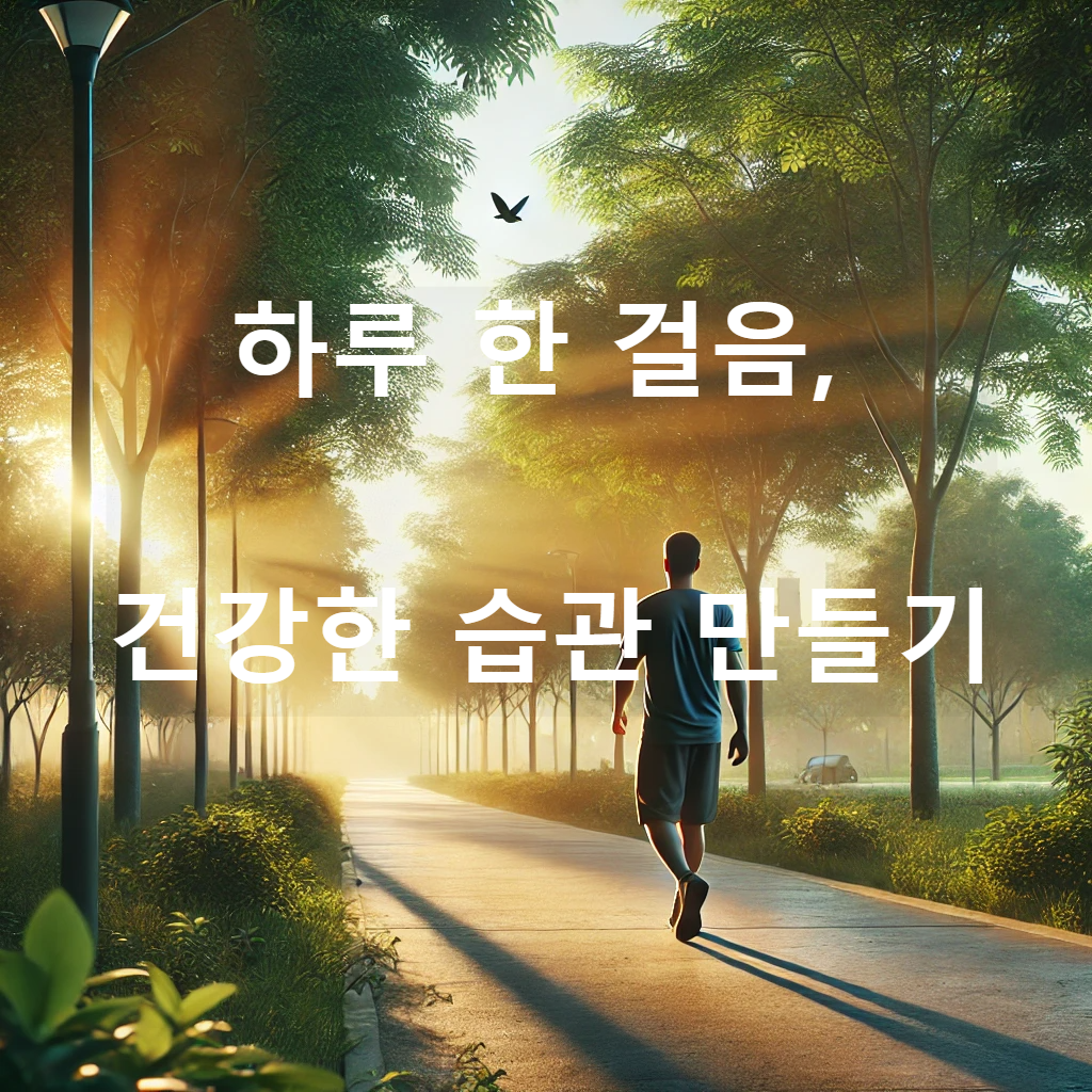 하루 한 걸음, 건강한 습관 만들기 🏃‍♀️🍎