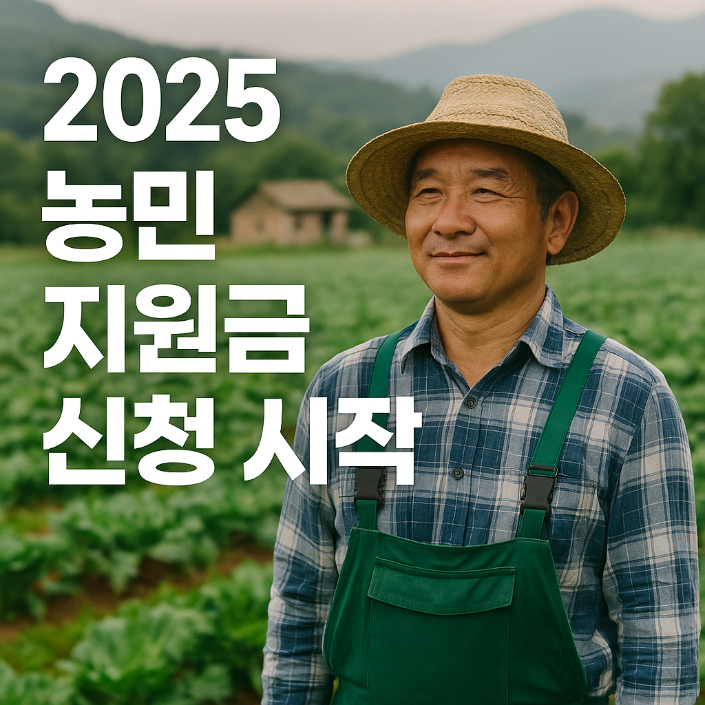 2025년 농민 지원금 신청