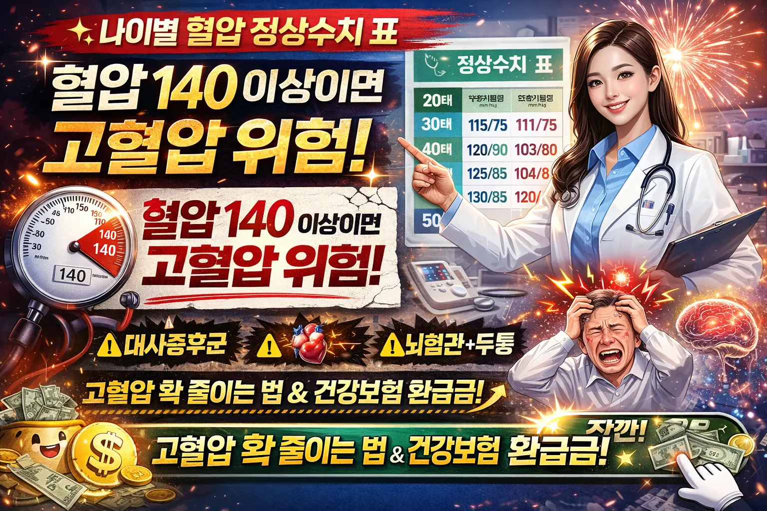 2026 최신 나이별 혈압 정상수치 표 완벽 정리