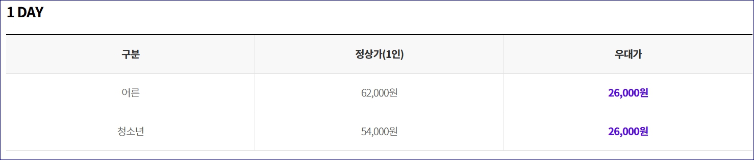 롯데월드 수험생 할인 에버랜드 서울랜드