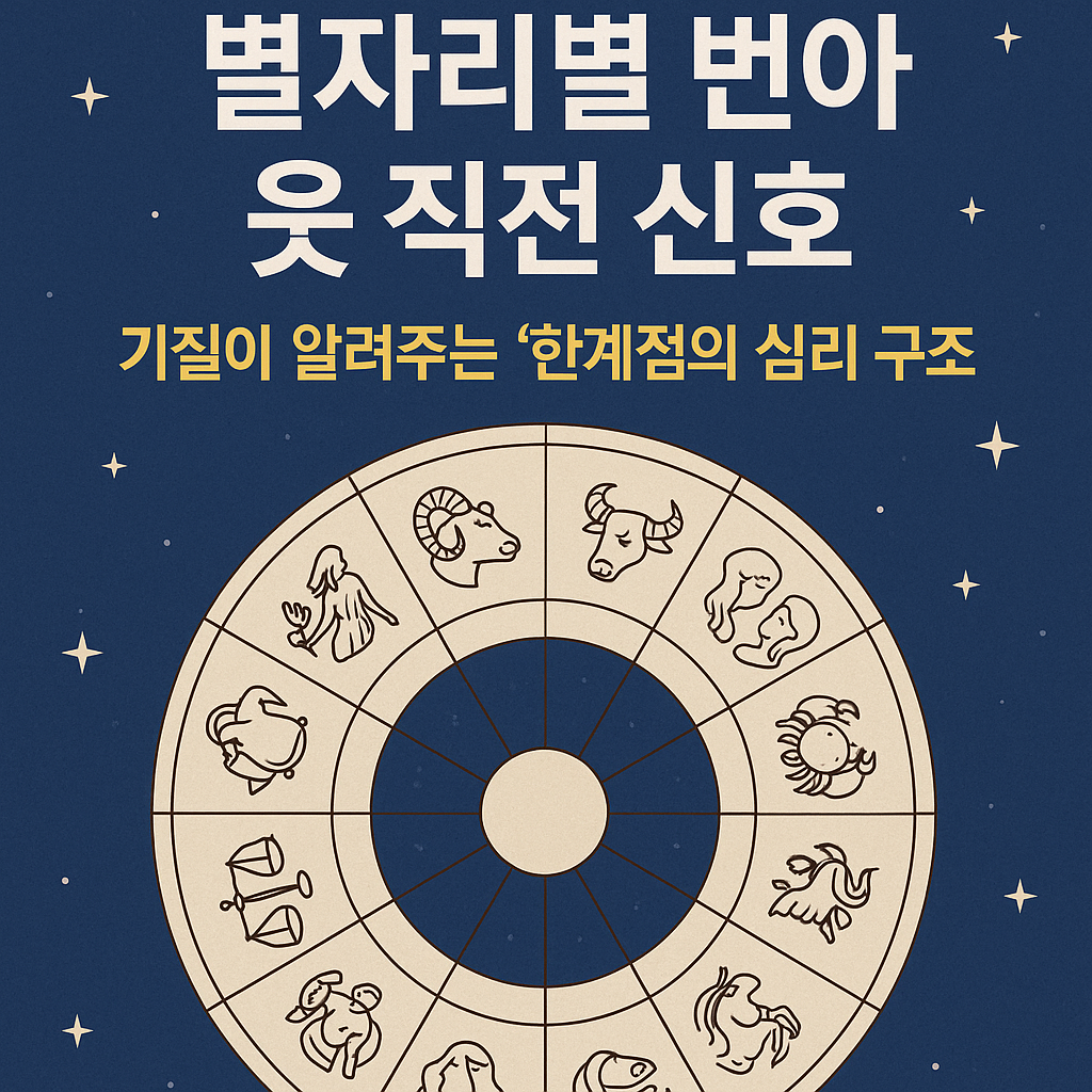 별자리별 번아웃 직전 신호 &mdash; 기질이 알려주는 &lsquo;한계점의 심리 구조&rsquo;
