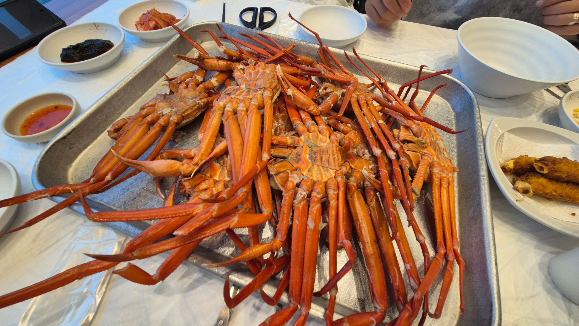 홍게 한상 사진