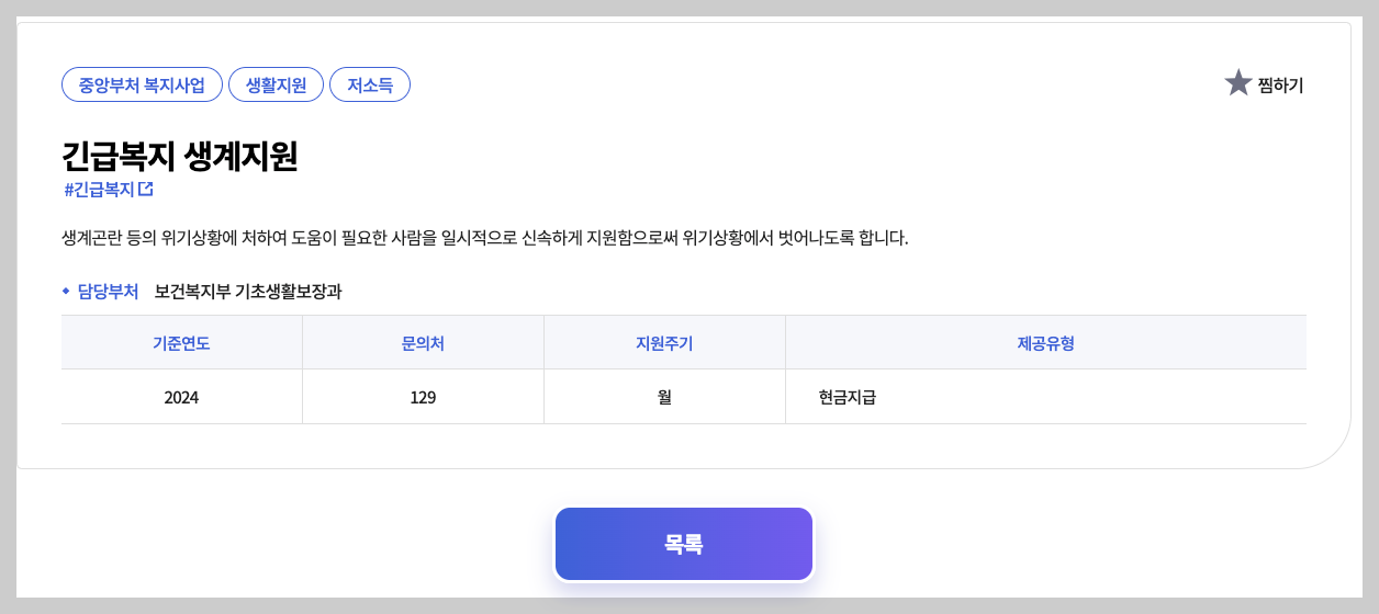 2025 긴급생계지원금 신청 방법, 대상, 혜택 등 3분 정리