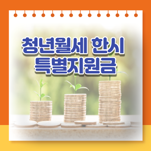 청년월세 한시 특별지원금