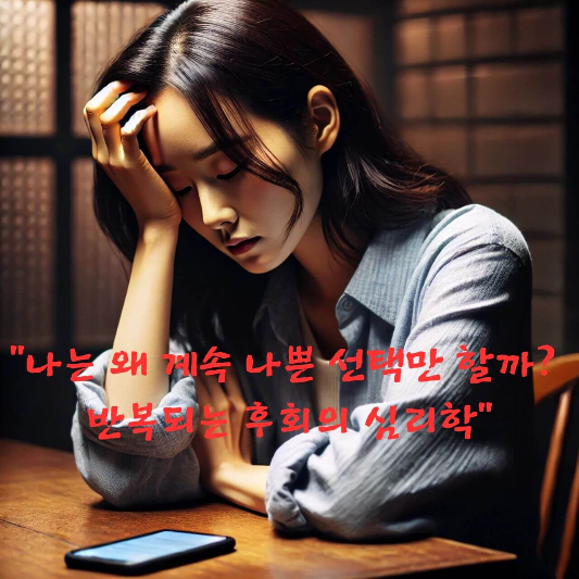 후회심리학, 잘못된선택 반복, 감정기반 결정, 가치기반 삶, 자기인식 루틴, 선택후회 줄이기, 심리적 자기점검, 감정 조절법, 일기 루틴 실천, 선택 루프 끊기