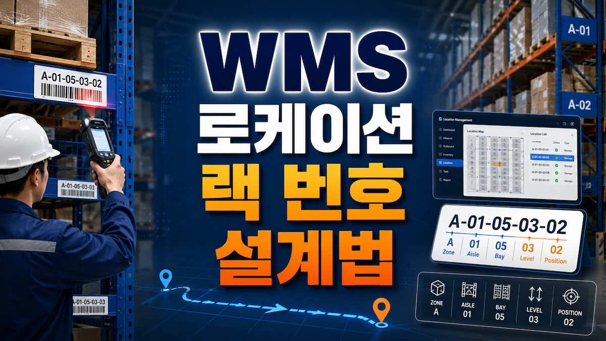 물류센터 WMS 로케이션 관리와 랙 번호 부여법