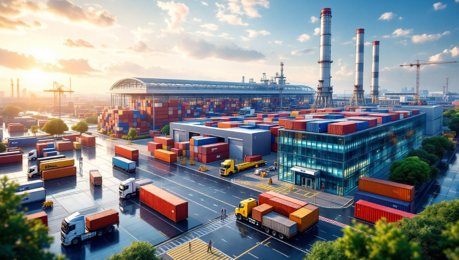 국내 반도체 기업들의 공급망 다변화 및 미국 등 우방국과의 협력 전략을 상징하는 반도체 생산 시설 이미지