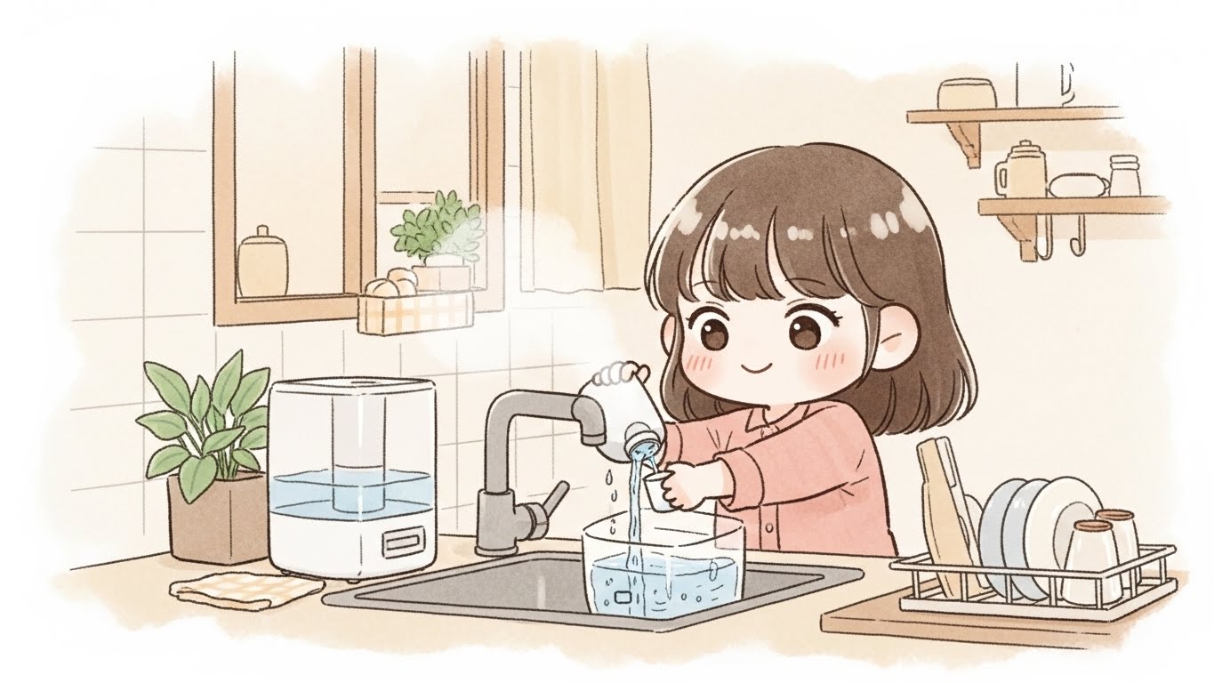 가습기 물 교체·청소