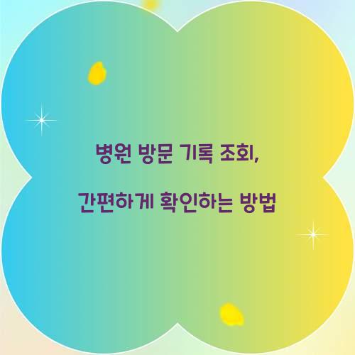 병원 방문 기록 조회