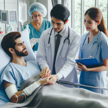 택시 사고 후 입원 증빙을 위한 병원 기록