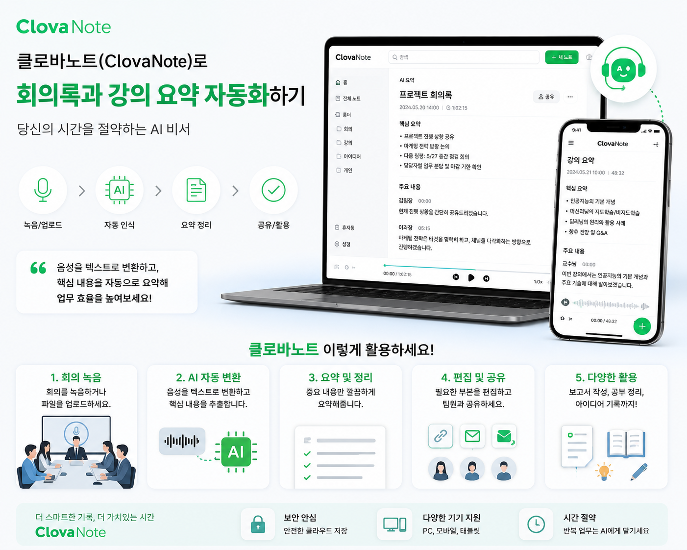 회의록과 강의 요약 자동화하기
