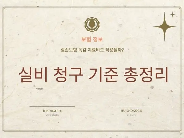 실손보험 독감 치료비 보장 이렇게 확인하면 안심