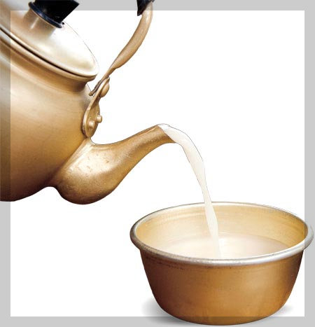 주전자에 막걸리