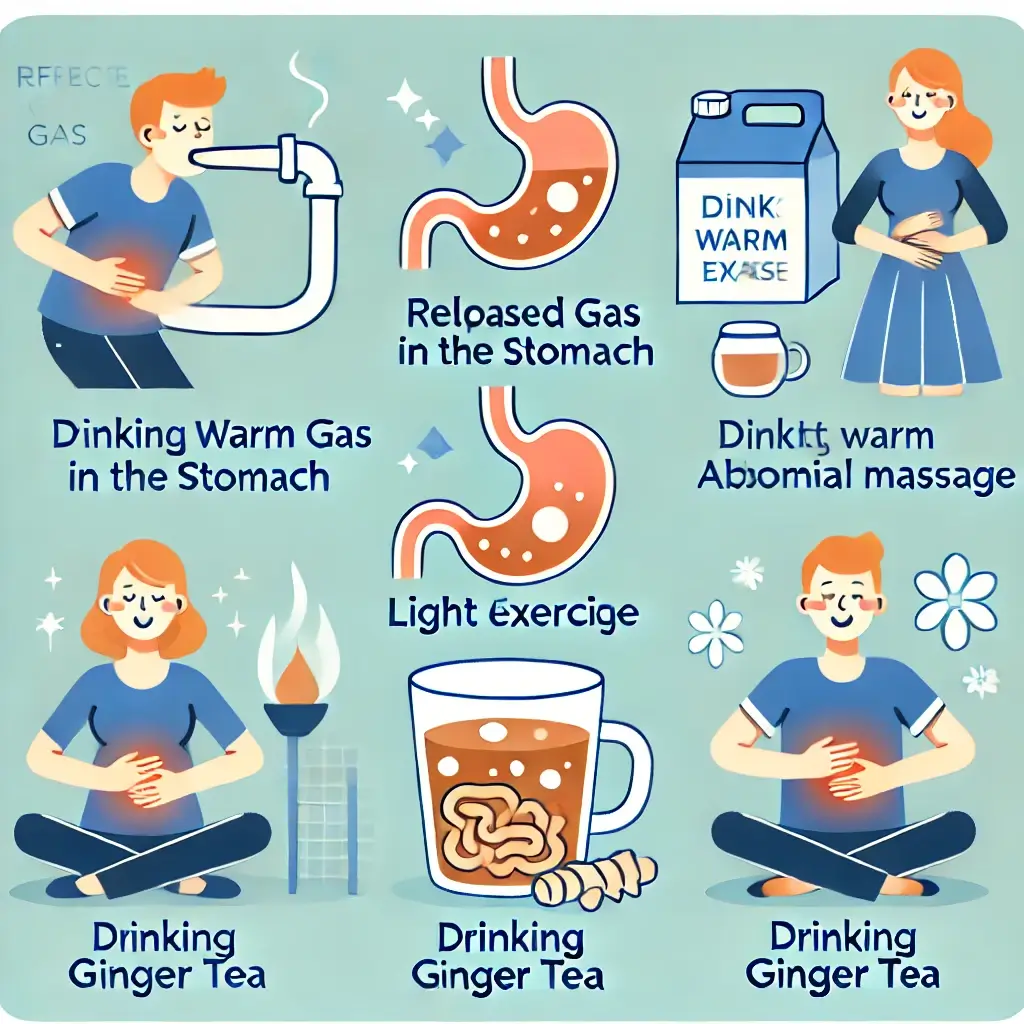 배에서 가스를 빼는 방법