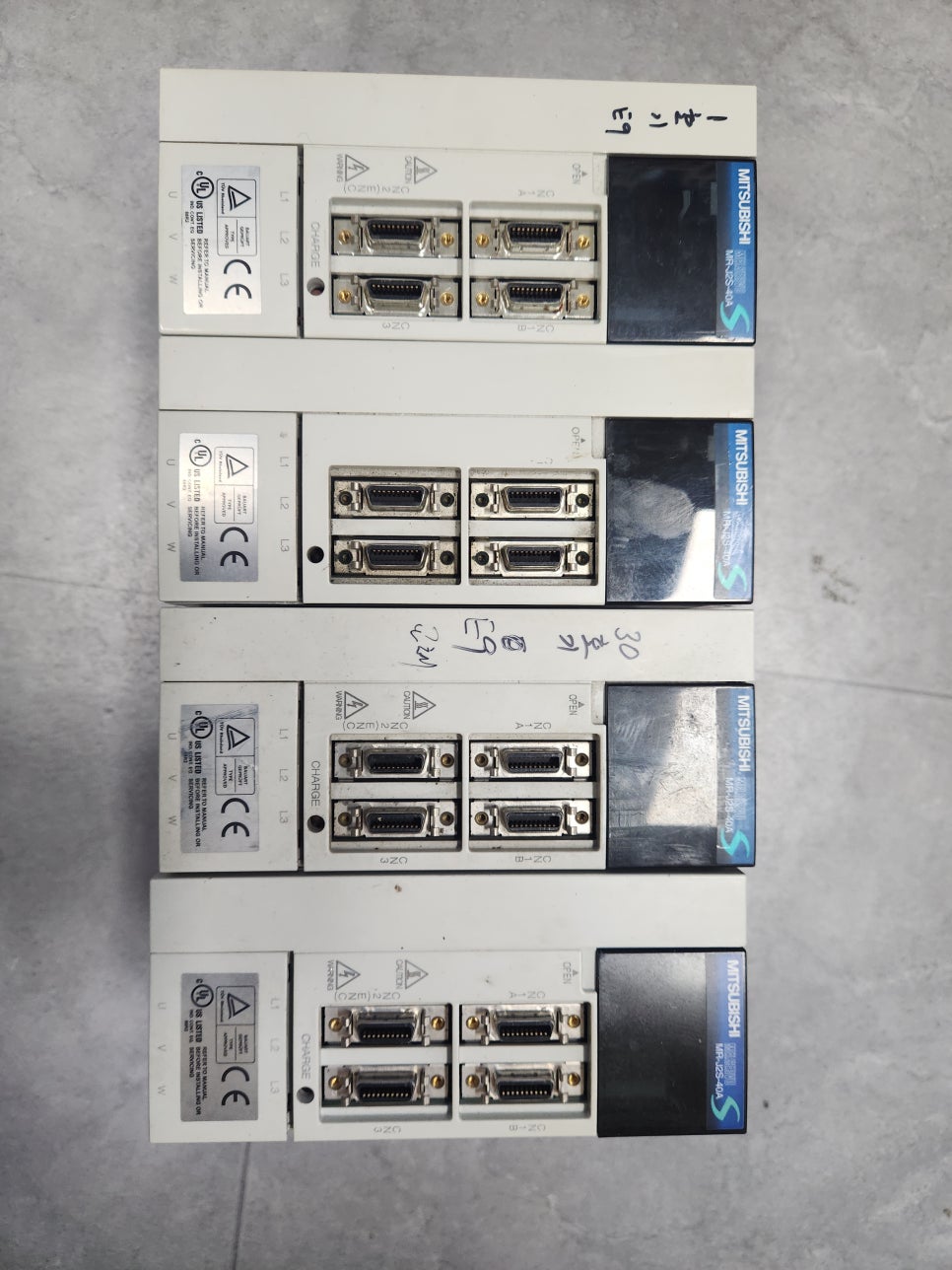 미쓰비시(MITSUBISHI) 서보드라이버 MR-J2S- 40A 60A 70A 100A 200A 350A 500A 700A 수리 과열문제, 오류 코드 발생 수리 완료